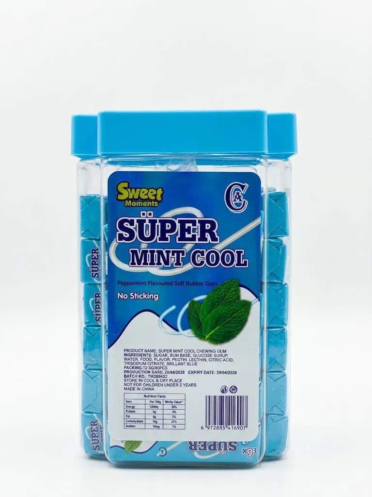 CHICLE SUPER MINT COOL CLA 1X10X60