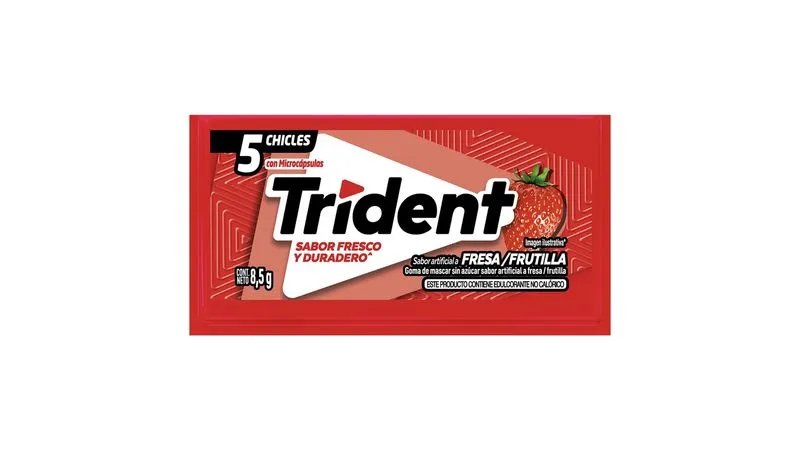 TRIDENT LAMINA ROJO 1X30X18