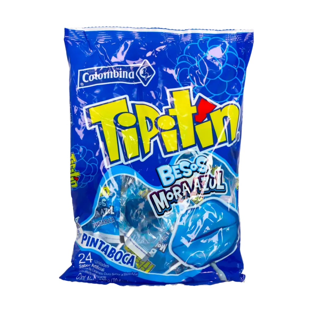 PALETA TIPITIN BESO AZUL PEQUEÑO 1X15X24